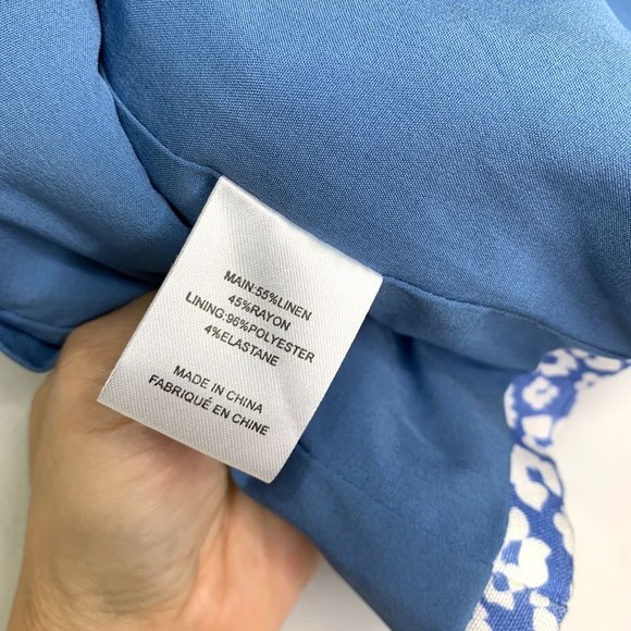 C/MEO COLLECTIVE Heart Of Me Blue Abstract Floral‎ Top Sz S - Picture 9 of 10